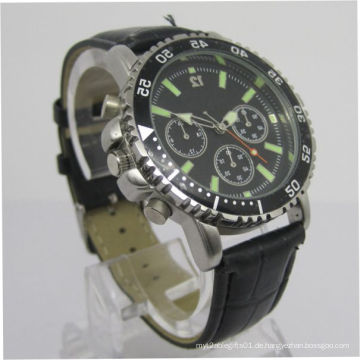 Beste Qualität Echtes Leder Uhr für Männer 15123
